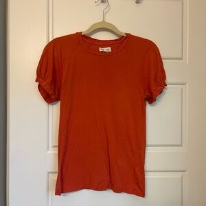 Velvet Orange Fitted Short Sleeve T-Shirt
